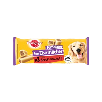 Ricompensa per ossa da masticare per cani di razza media - x2 - 180 g, acquista online