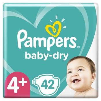 Pannolini Baby Dry Pampers Taglia 4+- x42, acquista online