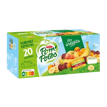 Pom'potes Materne Plain apple - 4x90g, buy online
