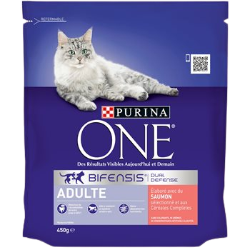 Purina One Adult Cat Food - Salmone/Cereali - 450g