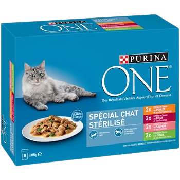 Borsa per gatti Purina One Sterillcat - 8x85g