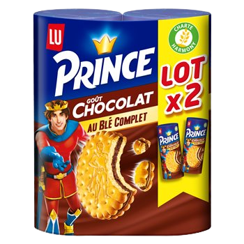 Biscuits Prince Lu Chocolat - 2x300g
