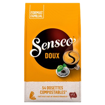 Café doux Senseo Format familial x54 - 375g