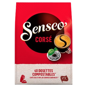 Café dosettes Senseo corsé x40 dosettes - 277g