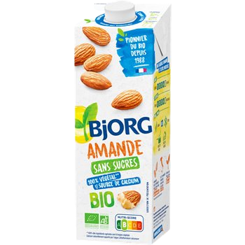 Organic almond milk Bjorg Sugar free - 1L