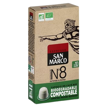 Café capsules N8 Bio San Marco x10 - 51g