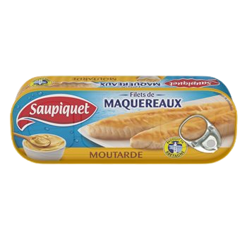 Filets de maquereaux Saupiquet A la moutarde - 169g