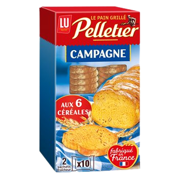 Pain grillé Pelletier Au 6 céréales - 240g