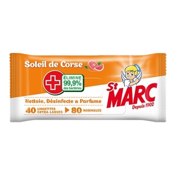 Lingettes parfumées St Marc Soleil de Corse - x40