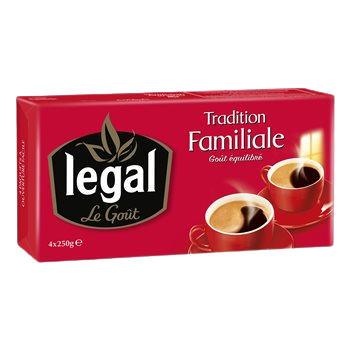 Café moulu Legal Tradition familiale - 4x250g