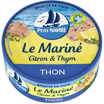 Thon mariné Petit Navire Citron/thym - 110g