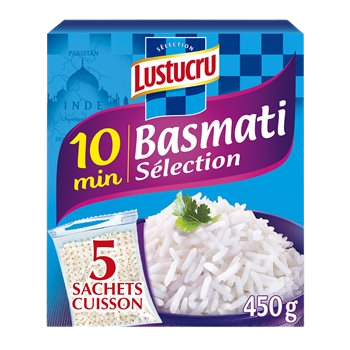 Riz Basmati Lustucru Sachet cuisson x5 - 450g