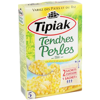 Tendres perles Blé Tipiak Prêt en 5 min - 2x175g