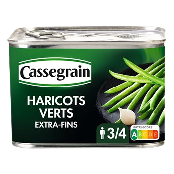 Haricots verts Cassegrain Extra fins - 390g