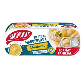 Filet maquereaux Saupiquet Moutarde - 226g
