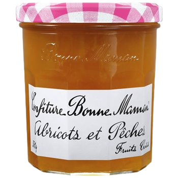 Confiture Bonne Maman Abricots / Pêches - 370g