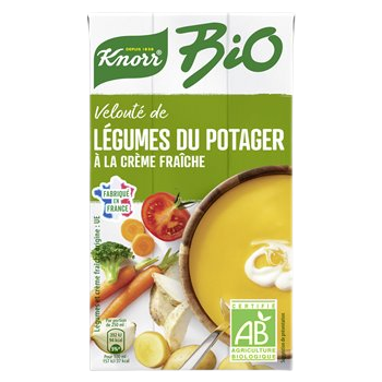 Potage bio Knorr Velouté légumes potager - 1L