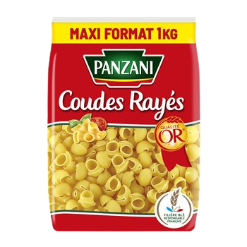 Pâtes Coudes Rayés Panzani 1kg