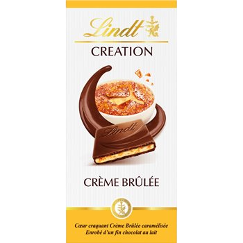 Tablette chocolat au lait Lindt La crème brulée - 150g