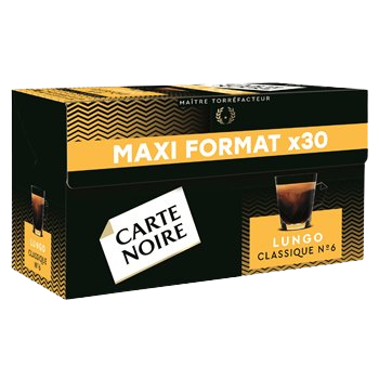 Café Espresso Carte Noire Lungo Classique x30 - 168g