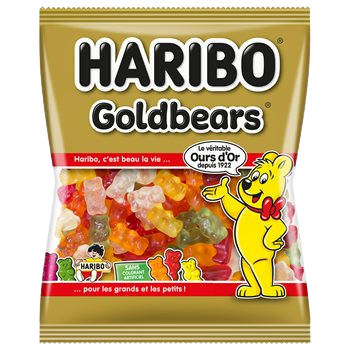 Bonbons gélifiés Haribo L'ours d'or sachet - 300g