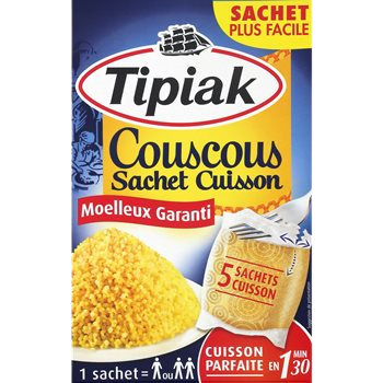 Couscous Tipiak  Prêt en 1 min 30 s - 500g