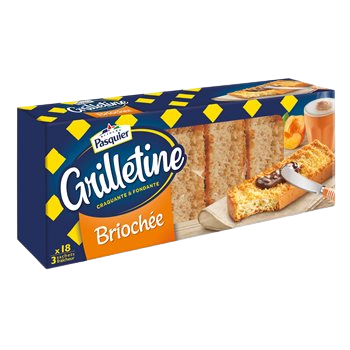 Toast Grillettine de Pasquier Brioche - x18 - 242g
