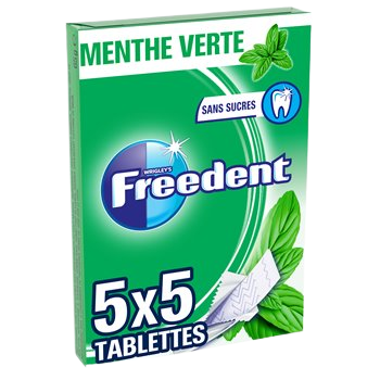 Chewing-gum Freedent Menthe verte multipack x5 65g