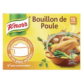 Bouillon de poule Knorr 15 tablettes - 150g
