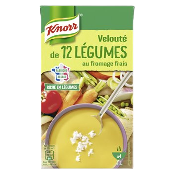 Soupe 12 légumes Knorr Fromage frais  - 1L