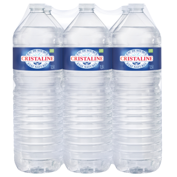 Crystalline mineral water. Pack 6x1.5L