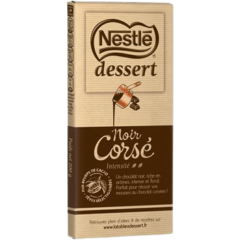 Chocolat Pâtissier Nestlé Dessert : Noir corsé - 200g