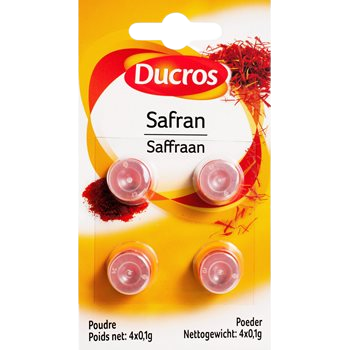 Safran moulu Ducros 4 doses - 0.4g