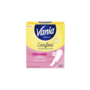 Protège-slips non parfumé Vania Confort multiformes - x56