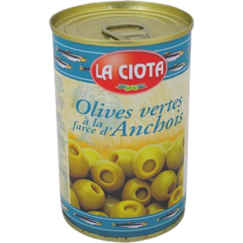 Mit Sardellen gefüllte Oliven La Ciota Box - 120g