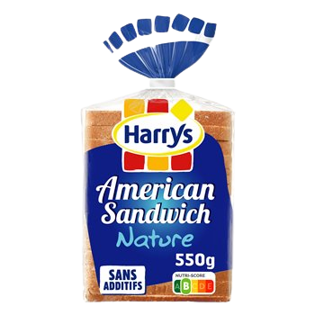 Pain de mie Harrys American Sandwich Nature 550g