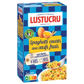 Pâtes Lustucru Spaghetti court Oeufs frais - 250g