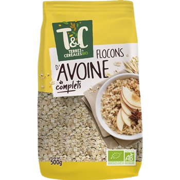 Céréales Terres et Céréales  Flocons d'avoine - 500g