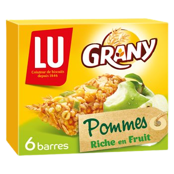 Cereal bars Grany Green apples x6 125g