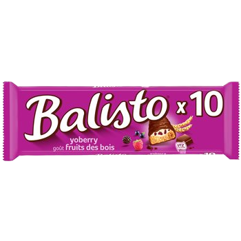 Balisto Fruits of the forest chocolate bar - x10 - 185g