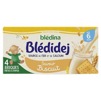 Biscotto Blédidej Blédina Latte - Da 6 mesi - 4x250ml