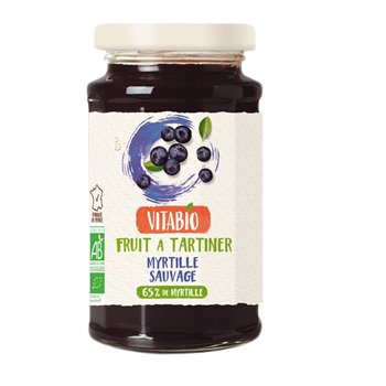 Fruit à tartiner Vitabio Myrtille sauvage - 290g