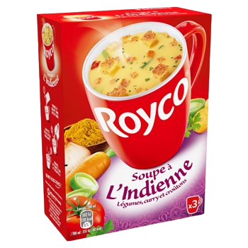 Soupe instantanée Royco A l'indienne - 3x200ml