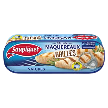 Filets de maquereaux Saupiquet Natures - Grillés - 120g