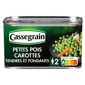 Petits pois carotte Cassegrain Tendre fondant - 265g