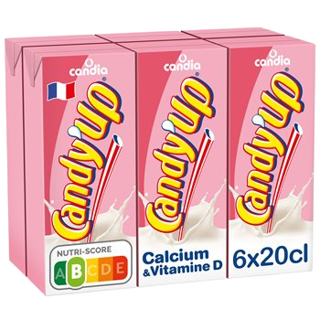 Candy up Strawberry milk drink - 6x20cl