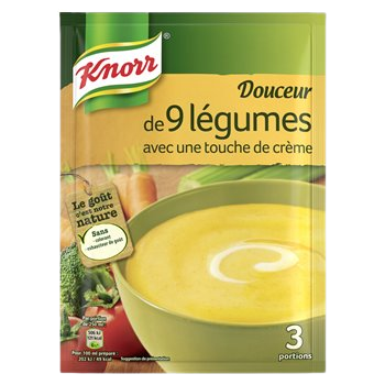 Soupe déshydratée Knorr 9 légumes - 750ml