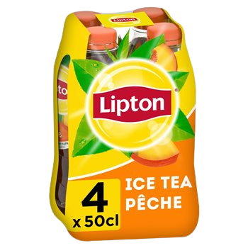 Thé glacé Lipton Ice Tea Pêche - 4x50cl