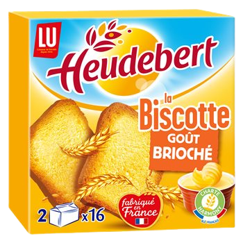 Biscottes briochée Heudebert 2x16 - 290g