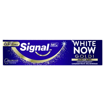 Dentifrice Blancheur Signal White Now Gold - 75ml